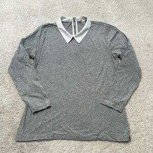 J.Crew collared long sleeve top